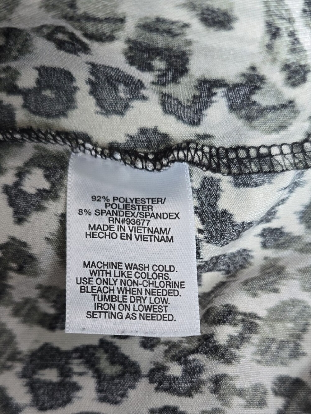 Allen B. By Allen Schwartz Black and White Leopard Ruffle Cami - Picture 4 of 6